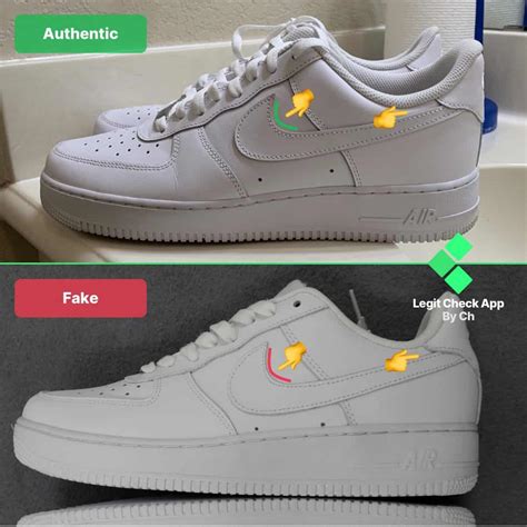 how do you know if nike air forces are fake|nike air force 1 check.